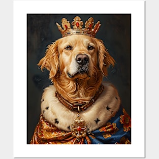 Golden Retriever The King Posters and Art